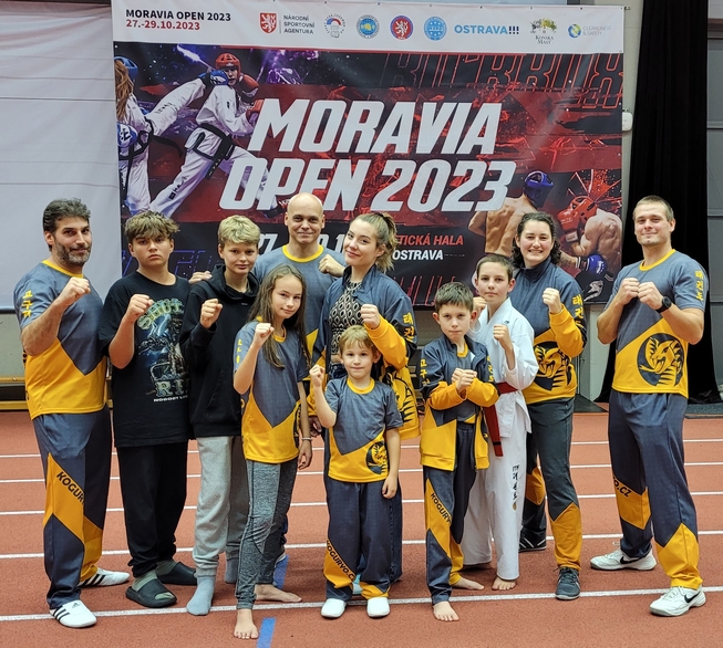 Naši bojovníci a koučové na Moravia Open 2023